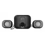 NATEC NGL-2111 namų audio mini sistema – 3 W RMS, 2 garsiakalbiai, 3,5 mm įvestis, 7,62 cm žemų dažnių garsiakalbis, juoda