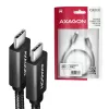Axagon BUCM32-CM15AB SPEED+ USB-C <> USB 20Gbps/100W laidas 1,5 m