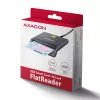 Axagon CRE-SM3T USB-A Smart / ID kortelių plokščiasis skaitytuvas, USB 2.0, 1,3 m, juodas, 56 g
