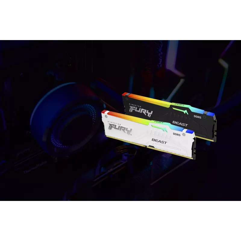 Kingston FURY Beast 16GB (2x8GB) DDR5 6000MT/s CL30 RGB EXPO atminties rinkinys