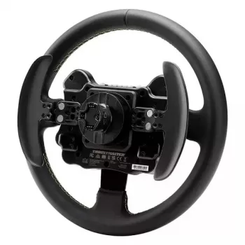 Thrustmaster Evo Racing 32R Leather vairas, juodas/geltonas, PC, PlayStation 4, PlayStation 5, Xbox, Xbox One
