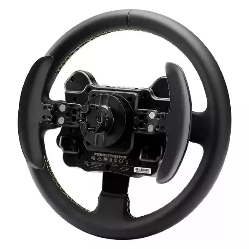 Thrustmaster Evo Racing 32R Leather vairas, juodas/geltonas, PC, PlayStation 4, PlayStation 5, Xbox, Xbox One