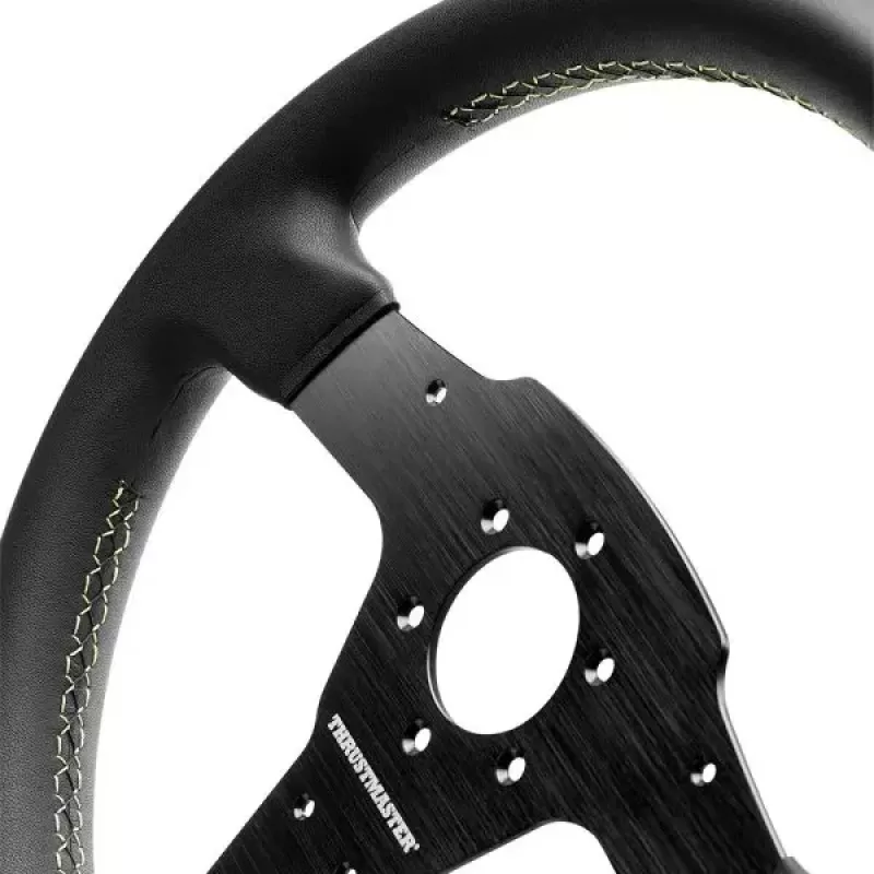 Thrustmaster Evo Racing 32R Leather vairas, juodas/geltonas, PC, PlayStation 4, PlayStation 5, Xbox, Xbox One