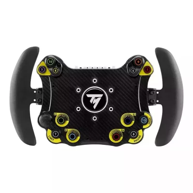 Thrustmaster Evo Racing 32R Leather vairas, juodas/geltonas, PC, PlayStation 4, PlayStation 5, Xbox, Xbox One