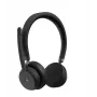 Belaidė Lenovo VoIP ausinė, ausinės ant galvos, biurui/skambučių centrui, Bluetooth, juoda