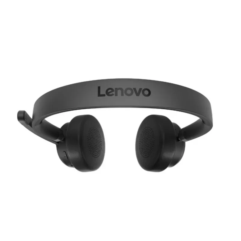 Belaidė Lenovo VoIP ausinė, ausinės ant galvos, biurui/skambučių centrui, Bluetooth, juoda