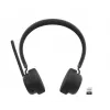 Belaidė Lenovo VoIP ausinė, ausinės ant galvos, biurui/skambučių centrui, Bluetooth, juoda