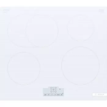 Indukcinė kaitlentė Bosch Serie 6 PIF612BB1E, 4 zonų įmontuojama, 60 cm, balta, jutiklinis valdymas