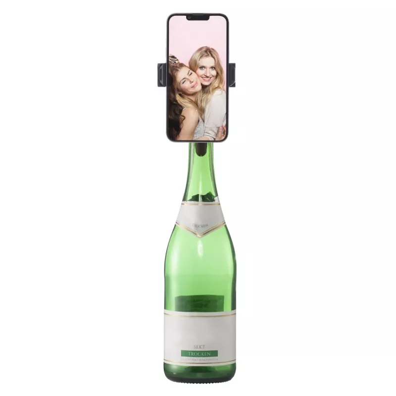 Nešiojamas laikiklis telefonui Hama Bottle Pod Fun, pasyvus, juodas/raudonas