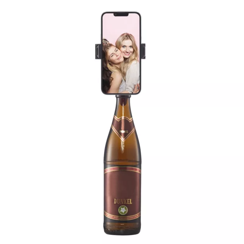 Nešiojamas laikiklis telefonui Hama Bottle Pod Fun, pasyvus, juodas/raudonas