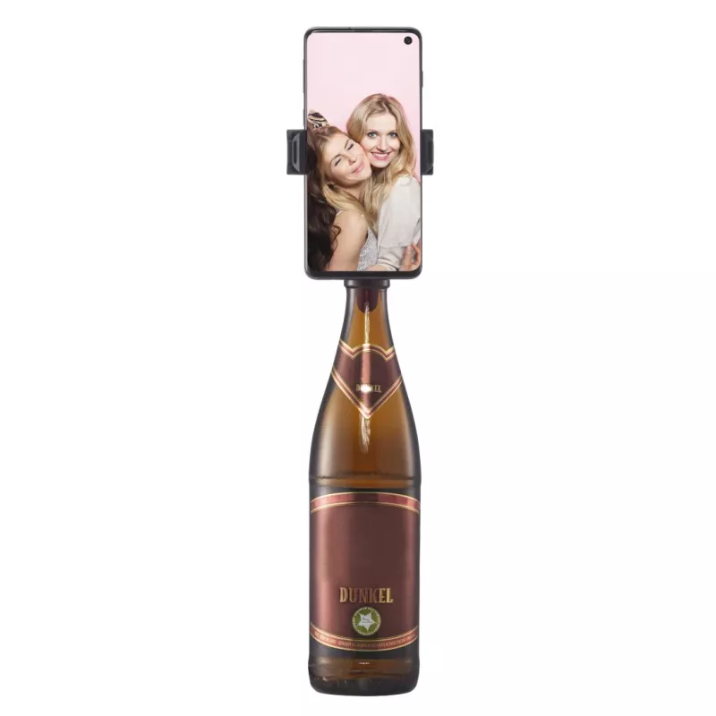 Nešiojamas laikiklis telefonui Hama Bottle Pod Fun, pasyvus, juodas/raudonas