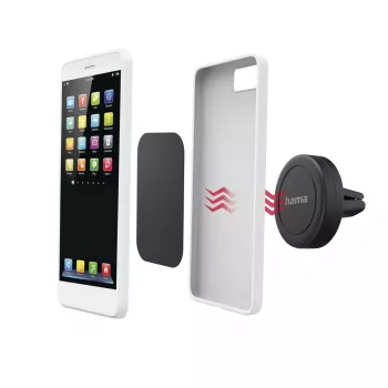 Hama Magnet Passive laikiklis mobiliesiems telefonams ir išmaniesiems telefonams juodas 00201517