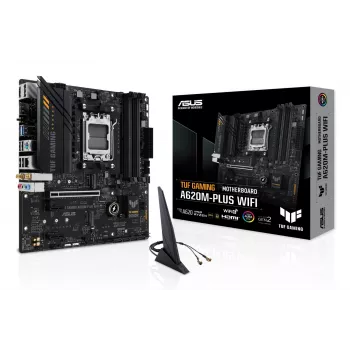 ASUS TUF GAMING A620M-PLUS WIFI pagrindinė plokštė AMD A620 Socket AM5 micro ATX