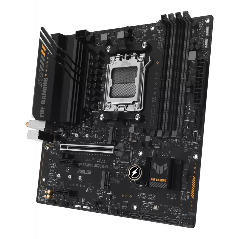 ASUS TUF GAMING A620M-PLUS WIFI pagrindinė plokštė AMD A620 Socket AM5 micro ATX