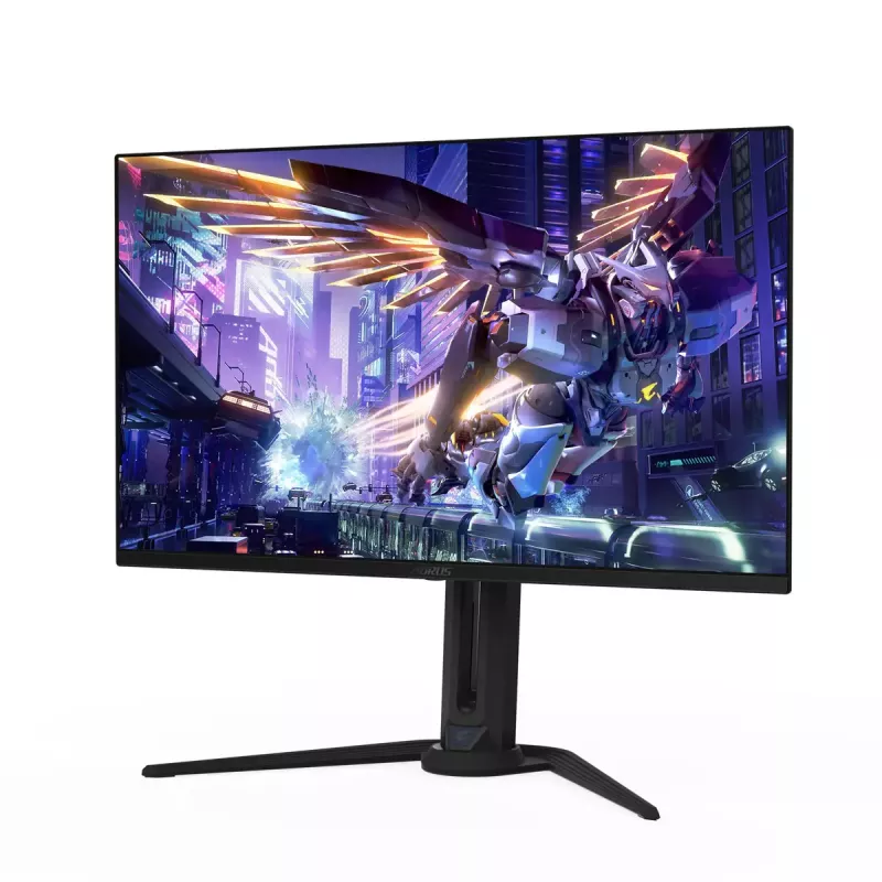 32 colių GIGABYTE AORUS FO32U2P OLED žaidimų monitorius – 3840×2160 UHD, 240Hz, 0,03ms, 250 cd/m², KVM, DisplayPort 2.1
