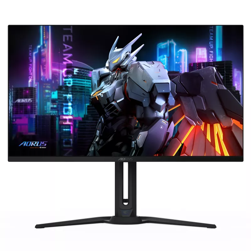 GIGABYTE AORUS FO32U2 32 colių OLED žaidimų monitorius – 3840 x 2160 (UHD), 240Hz, 0,03ms, KVM, 250 cd/m², FreeSync Premium Pro, DisplayHDR True Black 400, HDMI 2.1