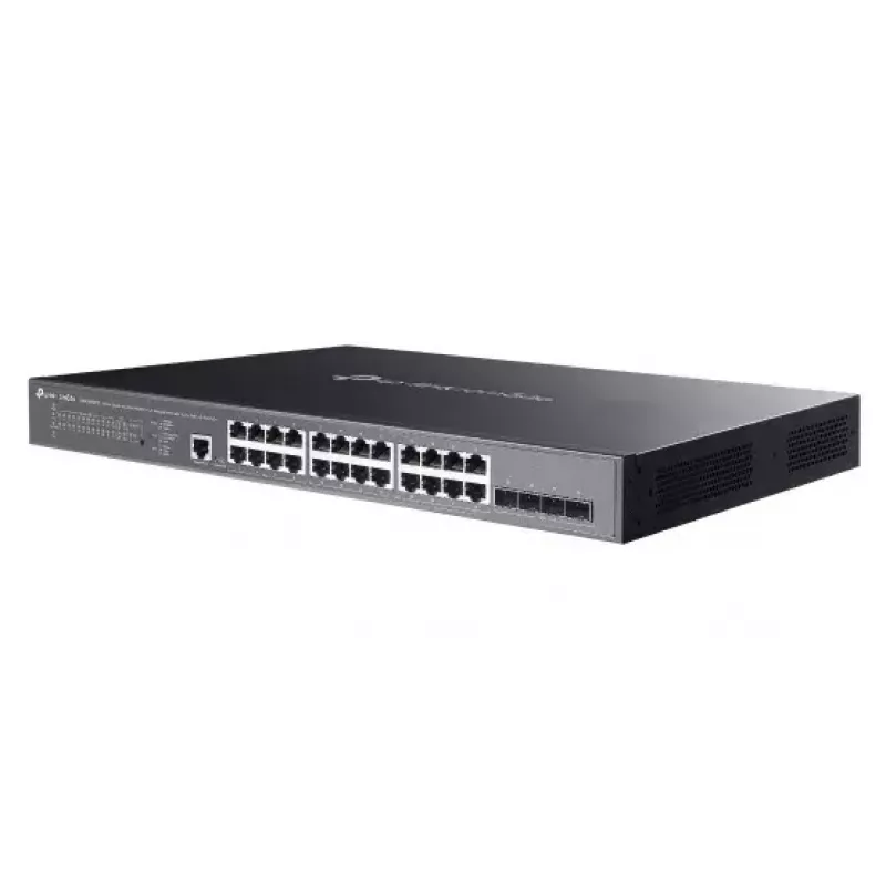 TP-Link Omada SG3428XMPP valdomas tinklo jungiklis L2+ Gigabit Ethernet (10/100/1000) Power over Ethernet (PoE) 1U juodas