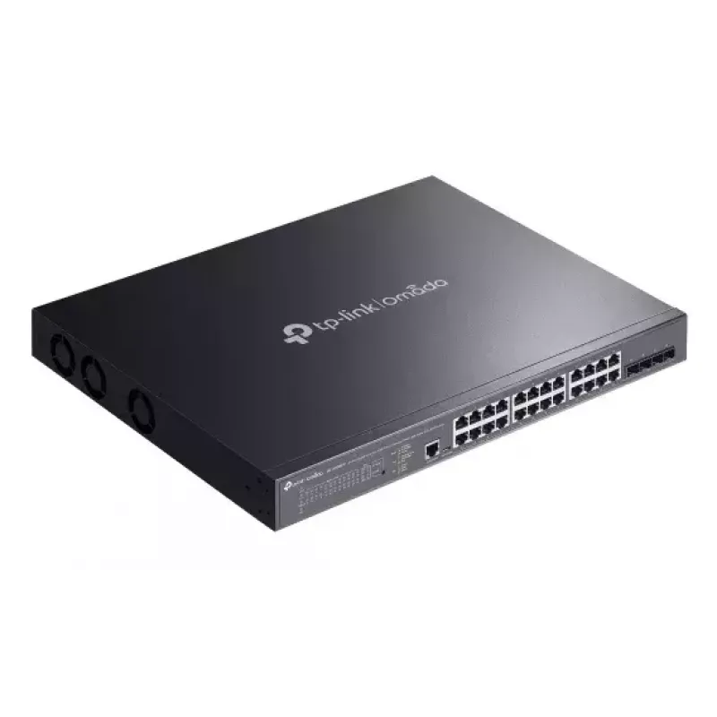 TP-Link Omada SG3428XMPP valdomas tinklo jungiklis L2+ Gigabit Ethernet (10/100/1000) Power over Ethernet (PoE) 1U juodas
