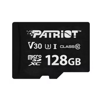 MicroSDXC atminties kortelė PATRIOT VX Series 128GB UHS-I U3 V30 Class 10 — skaitymas 90 MB/s, rašymas 80 MB/s