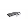 ICY BOX IB-DK4050-CPD vielinė USB 3.2 Gen 1 (3.1 Gen 1) Type-C dokavimo stotelė, antracitinė