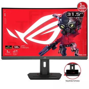 ASUS ROG Strix XG32WCS kompiuterio monitorius 80 cm (31,5 colio) 2560 x 1440 pikselių Quad HD LED juodas