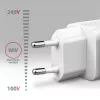 Sieninis įkroviklis Axagon ACU-PD20W 1x QC3.0/AFC/FCP/PD Type-C 20W baltas