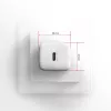 Sieninis įkroviklis Axagon ACU-PD20W 1x QC3.0/AFC/FCP/PD Type-C 20W baltas
