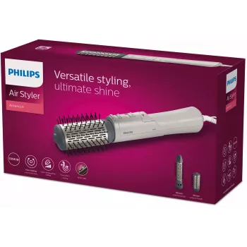 Philips 7000 serijos BHA710/00 oro formuotojas, karšto oro šepetys, šiltas, sidabrinis, 1,8 m, 1000 W, AC