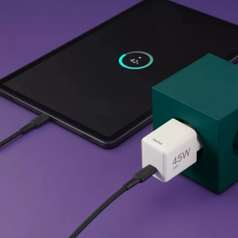 Hama 00201983 greitasis sieninis įkroviklis su USB-C, 100-240 V, baltas