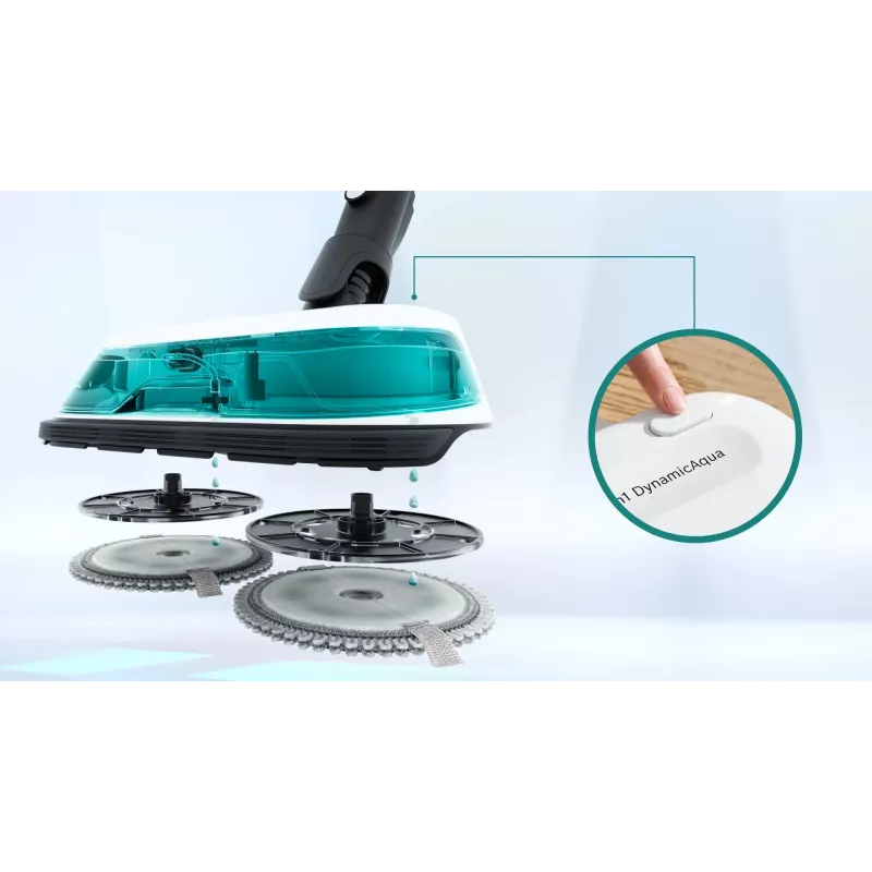 Bosch BCS71HYG1 belaidis šluotinis dulkių siurblys, šlapiam ir sausam valymui, HEPA, be maišelio, 0,3 l, 23,5 W, juoda/balta, 3 Ah