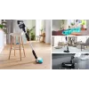 Bosch BCS71HYG1 belaidis šluotinis dulkių siurblys, šlapiam ir sausam valymui, HEPA, be maišelio, 0,3 l, 23,5 W, juoda/balta, 3 Ah
