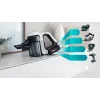 Bosch BCS71HYG1 belaidis šluotinis dulkių siurblys, šlapiam ir sausam valymui, HEPA, be maišelio, 0,3 l, 23,5 W, juoda/balta, 3 Ah
