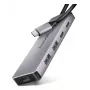 USB-C 5Gbps 5-u jungčių centras Axagon HMC-5H60: 2x USB-A, 1x USB-C, HDMI 4K/60Hz, PD 100W, USB-C laidas
