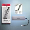 USB-C 5Gbps 5-u jungčių centras Axagon HMC-5H60: 2x USB-A, 1x USB-C, HDMI 4K/60Hz, PD 100W, USB-C laidas