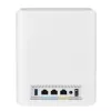 ASUS ZenWiFi BT10 triju juostų (2.4 GHz / 5 GHz / 6 GHz) Wi-Fi 7 (802.11be) belaidis maršrutizatorius, baltas, 3 vidinės antenos
