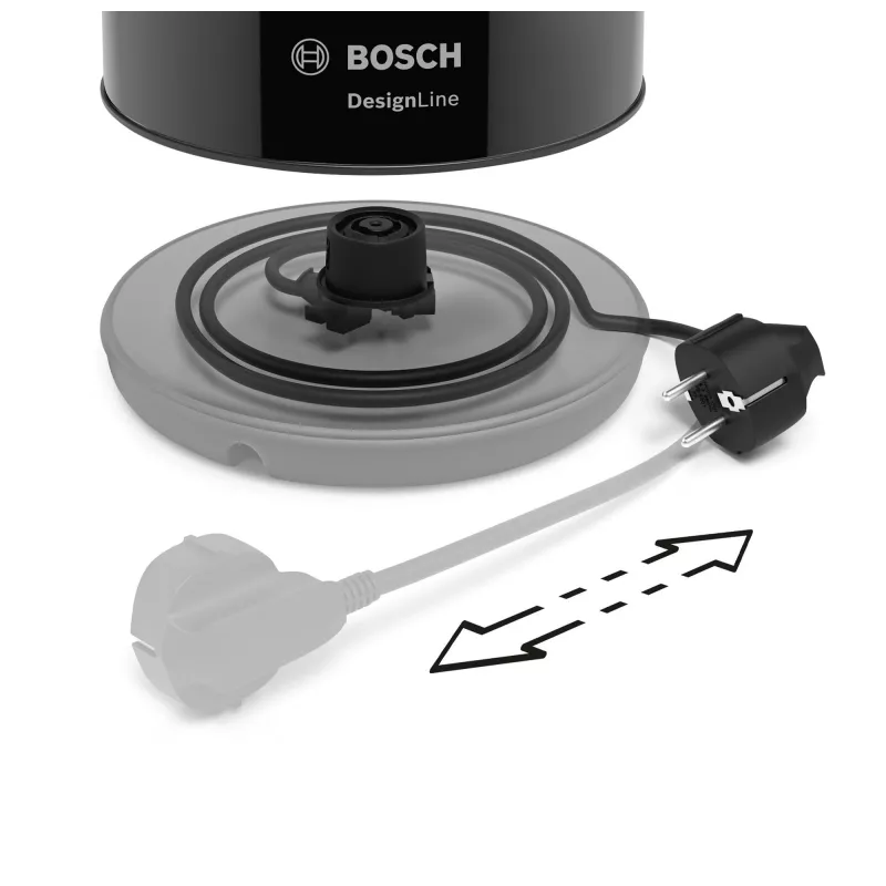 Bosch TWK3P423 elektrinis virdulys 1,7 L 2400 W juodas