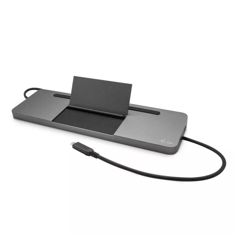 i-tec Metal SB-C Ergonomic 4K 3x Display Dock su 85 W PD ir universalus 100 W įkroviklis
