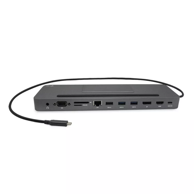 i-tec Metal SB-C Ergonomic 4K 3x Display Dock su 85 W PD ir universalus 100 W įkroviklis