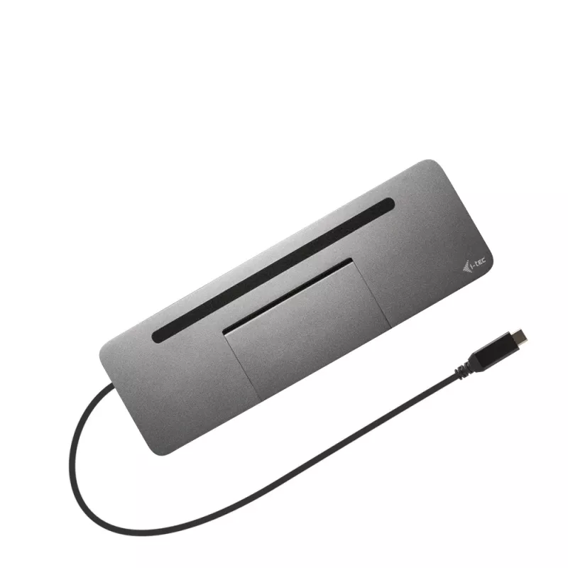 i-tec Metal SB-C Ergonomic 4K 3x Display Dock su 85 W PD ir universalus 100 W įkroviklis