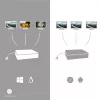 i-tec Metal SB-C Ergonomic 4K 3x Display Dock su 85 W PD ir universalus 100 W įkroviklis