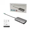 i-tec Metal USB-C Nano Dock HDMI/VGA su LAN ir 100 W įkrovikliu