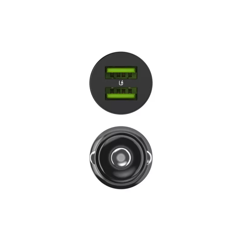 Automobilinis ir vidaus įkroviklis Green Cell CADM-GC-36AA 36W 2x USB-A juodas, skirtas 3,6–12 V maitinimo šaltiniui