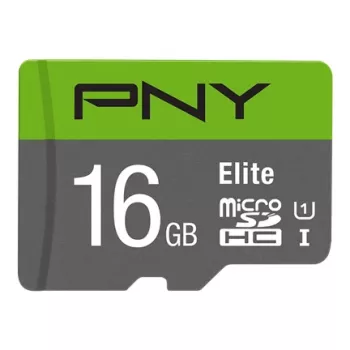PNY Micro SD Elite 16GB Klasė 10 UHS-I U1 + SD adapteris Skaitymas 100 MB/s