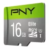 PNY Micro SD Elite 16GB Klasė 10 UHS-I U1 + SD adapteris Skaitymas 100 MB/s