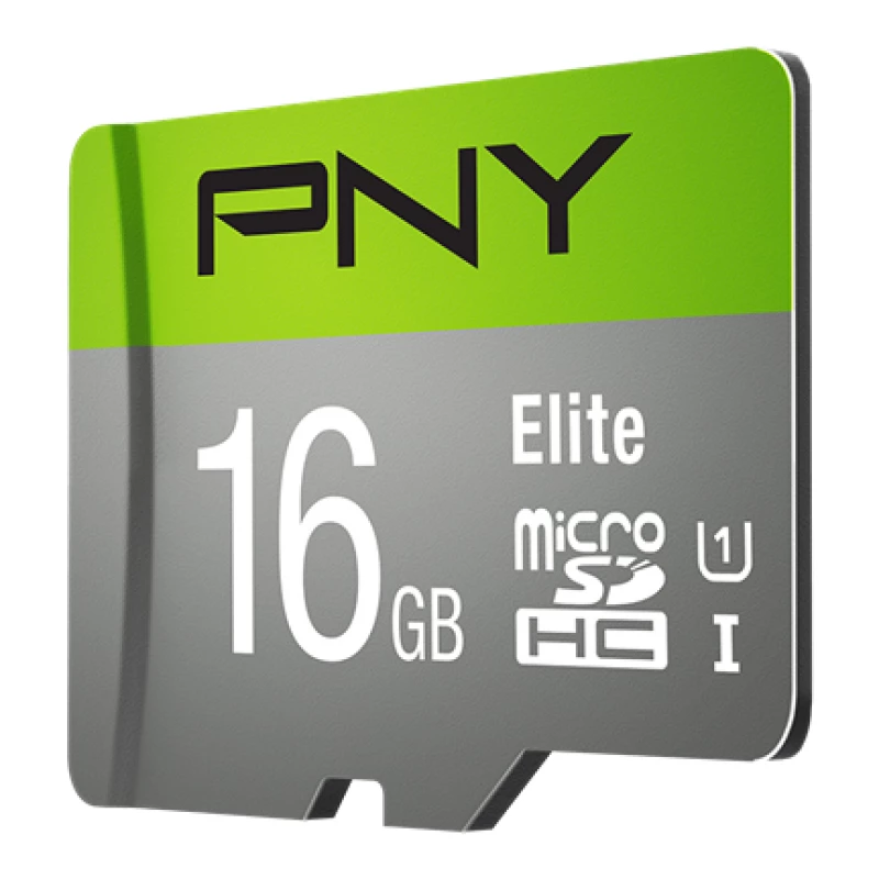 PNY Micro SD Elite 16GB Klasė 10 UHS-I U1 + SD adapteris Skaitymas 100 MB/s