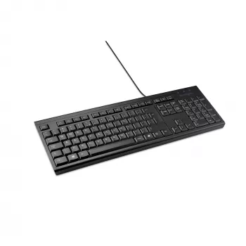 Kensington K63727WW pilno dydžio laidinė klaviatūra, USB, membraninė, QWERTY, juoda