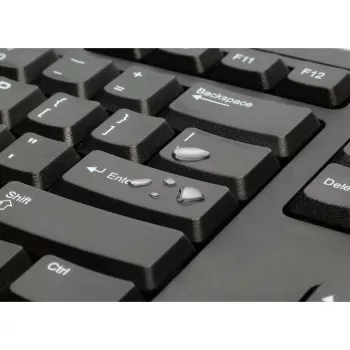 Kensington K63727WW pilno dydžio laidinė klaviatūra, USB, membraninė, QWERTY, juoda