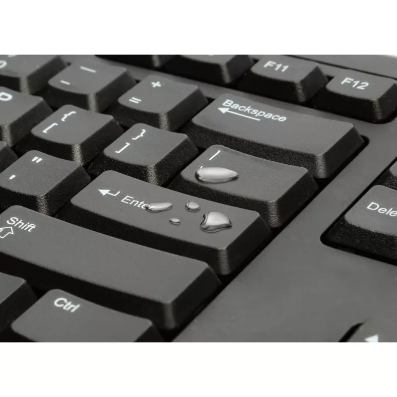 Kensington K63727WW pilno dydžio laidinė klaviatūra, USB, membraninė, QWERTY, juoda