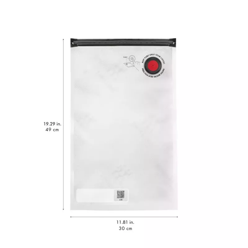 Vakuuminis maišelis ZWILLING FRESH & SAVE 36800-305-0, stačiakampis, 300×490 mm, hermetiškas, užtrauktuku, 3 vnt. rinkinys