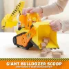 Rubble & Crew Bark Yard Deluxe buldozeris su šviesomis, garsais ir Rubble figūrėle